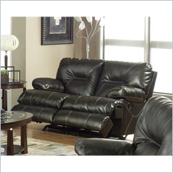 Catnapper Cortez Rocking Reclining Loveseat in Brown