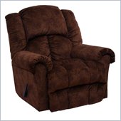Catnapper Showdown Chaise Swivel Glider Recliner in Chocolate & Pecan