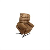 Catnapper Omni Power Lift Full Lay-Out Chaise Recliner Chair in Saddle