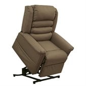 Catnapper Invincible Power Lift Full Lay-Out Chaise Recliner Chair in Cocoa