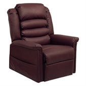 Catnapper Invincible Power Lift Chaise Recliner in Cabernet