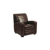 Catnapper Avanti Bonded Leather No Handle Reclining Chair in Chocolate
