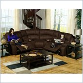 Catnapper Compass 5 Piece Sectional Sofa in Espresso