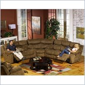 Catnapper Frisco Sectional Sofa in Peat and Chestnut
