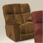 Catnapper Pegasus Chaise Rocker Recliner in Sandstone / Brown Sugar