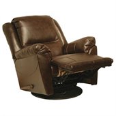Catnapper Maverick Chaise Swivel Glider Recliner Chair in Java