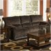 Catnapper Escalade Polyester Dual Reclining Sofa in Chocolate