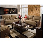 Catnapper Clayton Reclining 3 Piece Sofa Set in Camel and Chocolate