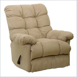 Catnapper Coopertown Oversized Chair Chaise Rocker Recliner in Hazelnut