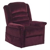 Catnapper Soother Power Lift Full Lay-Out Oversized Chaise Recliner in Vino