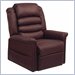 Catnapper Invincible Oversized Naugahyde Vinyl Power Lift  Recliner in Cabernet