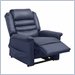 Catnapper Invincible Vinyl Power Lift Oversized Recliner Chair in Deep Sapphire