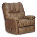 Catnapper Score Oversized Leather Rocker Recliner in Smoke