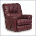 Catnapper Score Oversized Leather Rocker Recliner in Black Cherry
