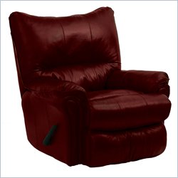 Catnapper Temptation Oversized Leather Rocker Recliner in Crimson