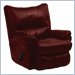 Catnapper Temptation Oversized Leather Rocker Recliner in Crimson