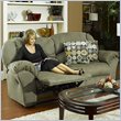 Catnapper Voyager Dual Reclining Chaise Sofa in Sage