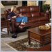Catnapper Buckingham Dual Leather Recliner Sofa