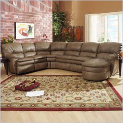 Catnapper Manhattan 3 Piece Chaise Reclining Sectional with Sleeper