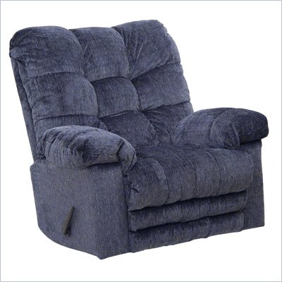 Catnapper Cloud Nine Oversized Chaise Rocker Recliner with X-TRA Comfort Ottoman