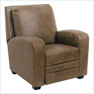 Catnapper Avanti Bonded Leather No Handle Reclining Chair in Mink