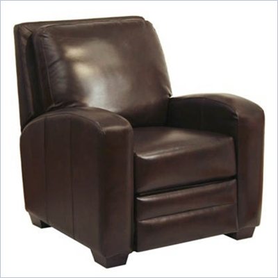 Catnapper Avanti Bonded Leather No Handle Reclining Chair in Chocolate