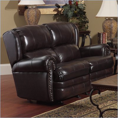 Catnapper Buckingham Dual Reclining Leather Loveseat