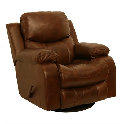 Catnapper Dallas Swivel Glider Recliner in Tobacco