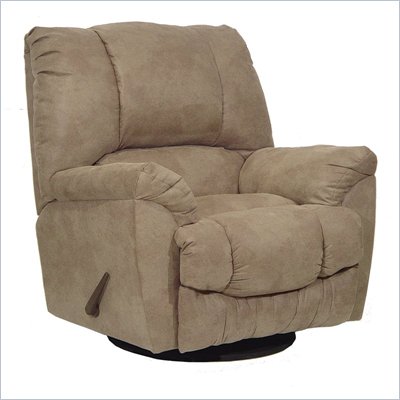 Catnapper Goliath Swivel Glider Oversized Chaise Recliner Chair in Mocha