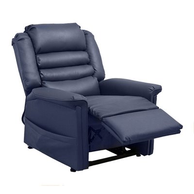Catnapper Invincible Power Lift Chaise Recliner Chair in Deep Sapphire