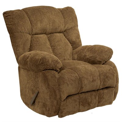Catnapper Laredo Chaise Rocker Recliner Chair in Camel