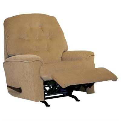 Catnapper Piper Small Scale Rocker Recliner Chair in Tan