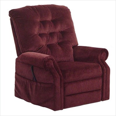 Catnapper Patriot Power Lift Full Lay-Out Oversized Recliner Chair in Vino