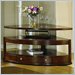 Homelegance Sidney Lift Top Pie Shape Oak Coffee Table