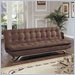 Homelegance Danielle Microfiber Convertible Sofa in Brown