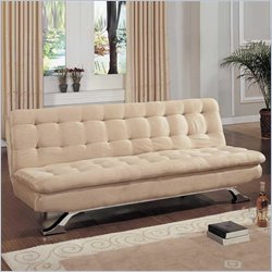 Homelegance Danielle Microfiber Sleeper Sofa Futon in Peat