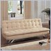 Homelegance Danielle Microfiber Sleeper Sofa Futon Set in Peat