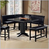 Homelegance Papario 6 Piece Dining Set in Black