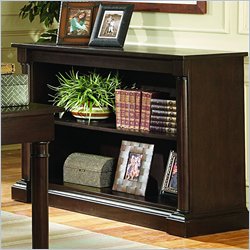 Homelegance Notting Hill Small Standard 2 Shelf Wood Bookcase in Ebony