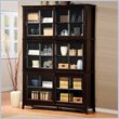 Homelegance 4 Piece Dark Cherry Barrister Bookcase Set