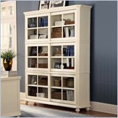 Homelegance Hanna 4 Piece Wood Barrister Bookcase Set in White