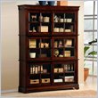 Homelegance 4 Piece Cherry Barrister Bookcase Set