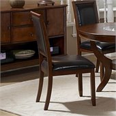 Homelegance Avalon Bi-Cast Vinyl Side Chair in Cherry (Set of 2)