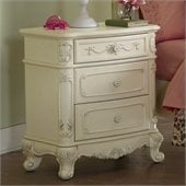 Homelegance Cinderella Nightstand in Ecru Finish
