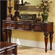 ADD TO YOUR SET: Homelegance Prenzo Sofa Table in Warm Brown Finish