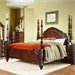 Trent Home Prenzo Queen Poster Bed in Rich Brown Finish