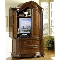 Homelegance Prenzo TV Armoire in Warm Brown Finish
