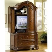 Homelegance Prenzo TV Armoire in Warm Brown Finish