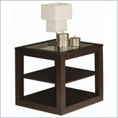 Homelegance Frisco Bay End Table in Espresso