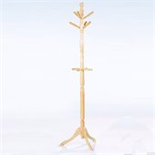 Homelegance Deluxe Natural Standing Coat Rack with Umbrella Rack